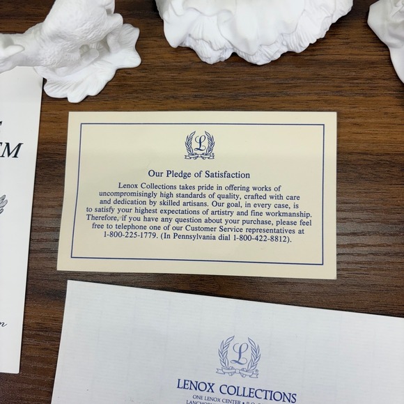 Lenox The Nativity Porcelain Set with Original Box and Certs lot of 7 1990's - Picture 12 of 15